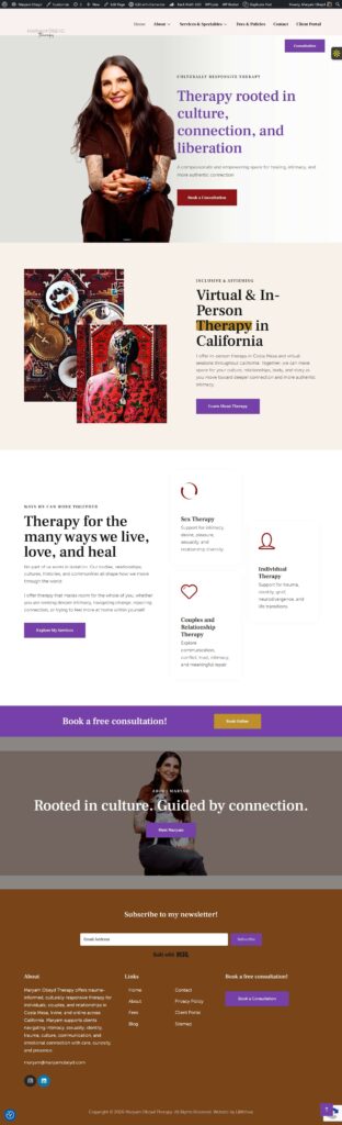 Maryam Obeyd's home page.